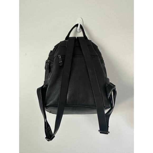 Heshe Black Leather Backpack main image 9